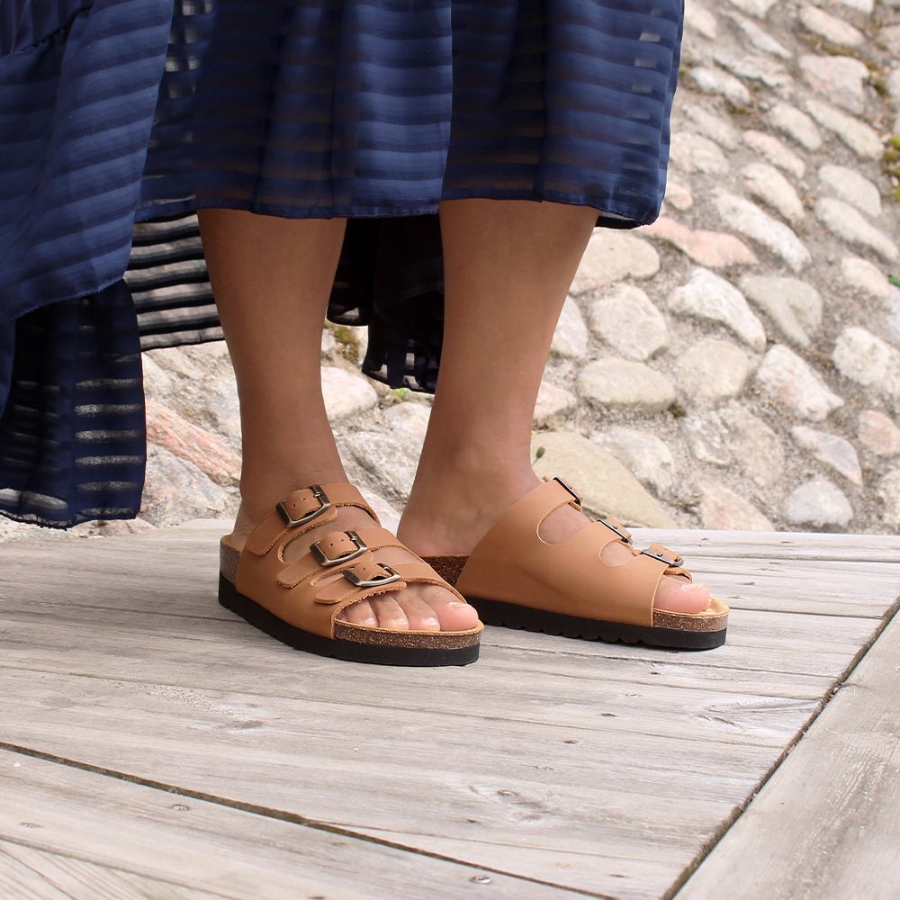 Minfot Sandaler Bio Skinn Cognac
