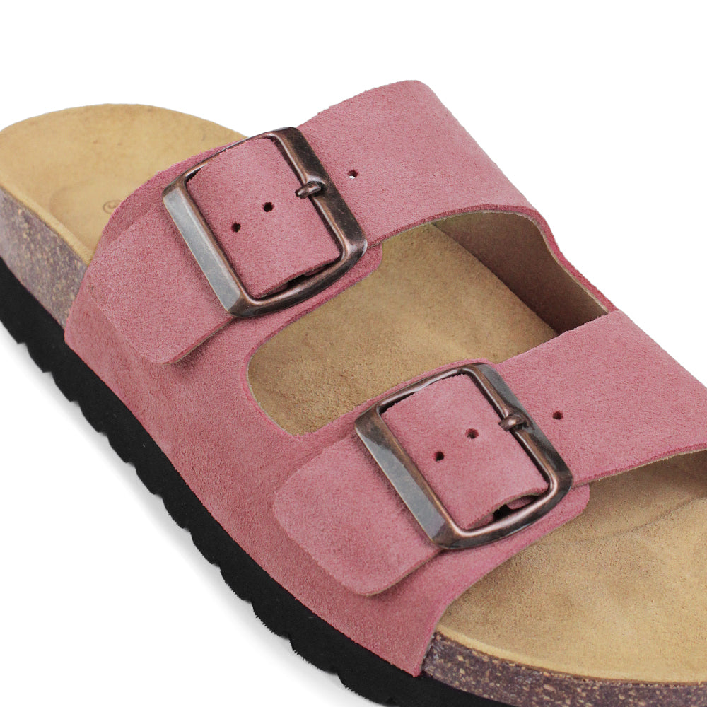 Minfot Moa Biosandaler Dam Mocka Anatomisk 2-remmar Antik rosa