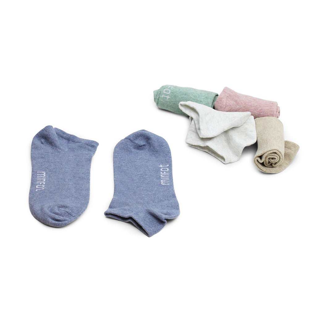 Minfot Bomullsstrumpor Sneaker Sensitive Pastell 5-pack