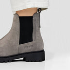 Minfot Ribe Chelsea Boots Zip Mocka Taupe