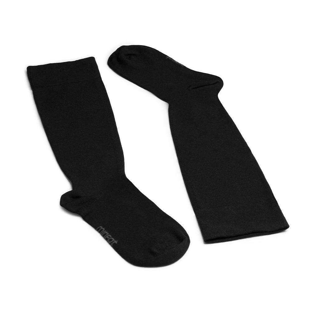 Breda-bomull-stodstrumpor-svart-1-pack-kompression-gubbvad