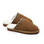 Minfot Lampaannahkatossut Slip on Myre pohjalla Chestnut