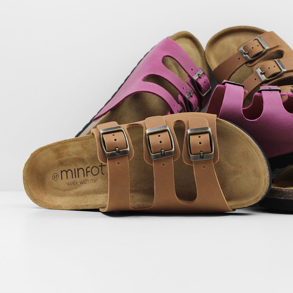 Minfot Sandaler Bio Skinn Cognac