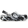 Crocs Classic Clog Marbled White Black