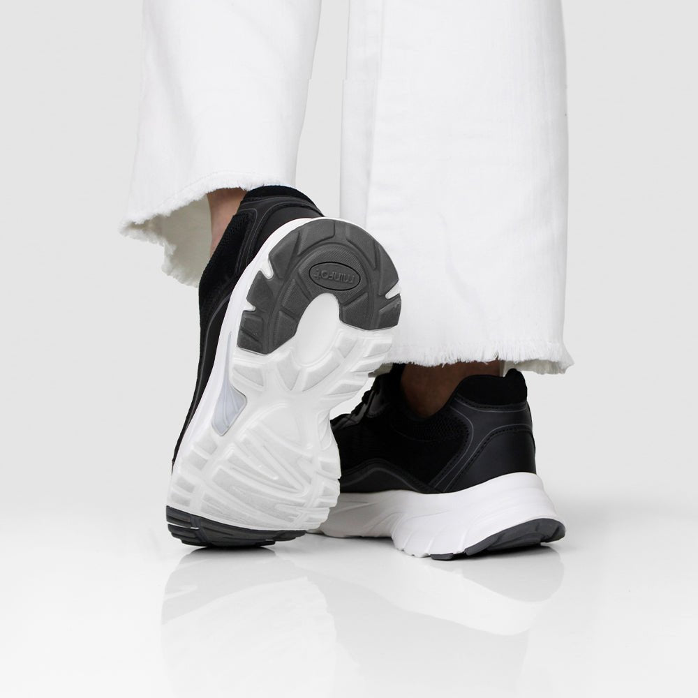 Minfot Sneaker Joy Mesh Mocka Svart Vit