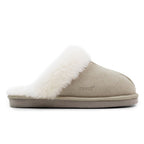 Minfot Fårskinnstofflor Slip-on Duved med sula Sand