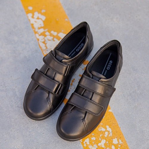 ECCO Soft 2.0 Skor Dam Black Feather with Black Sole