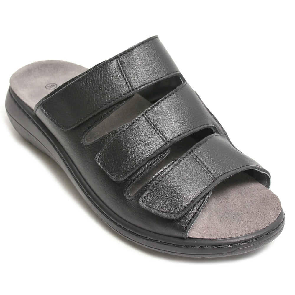 Embla Hälsoskor Sandaler Linnea Ergoflex Elastisk Svart