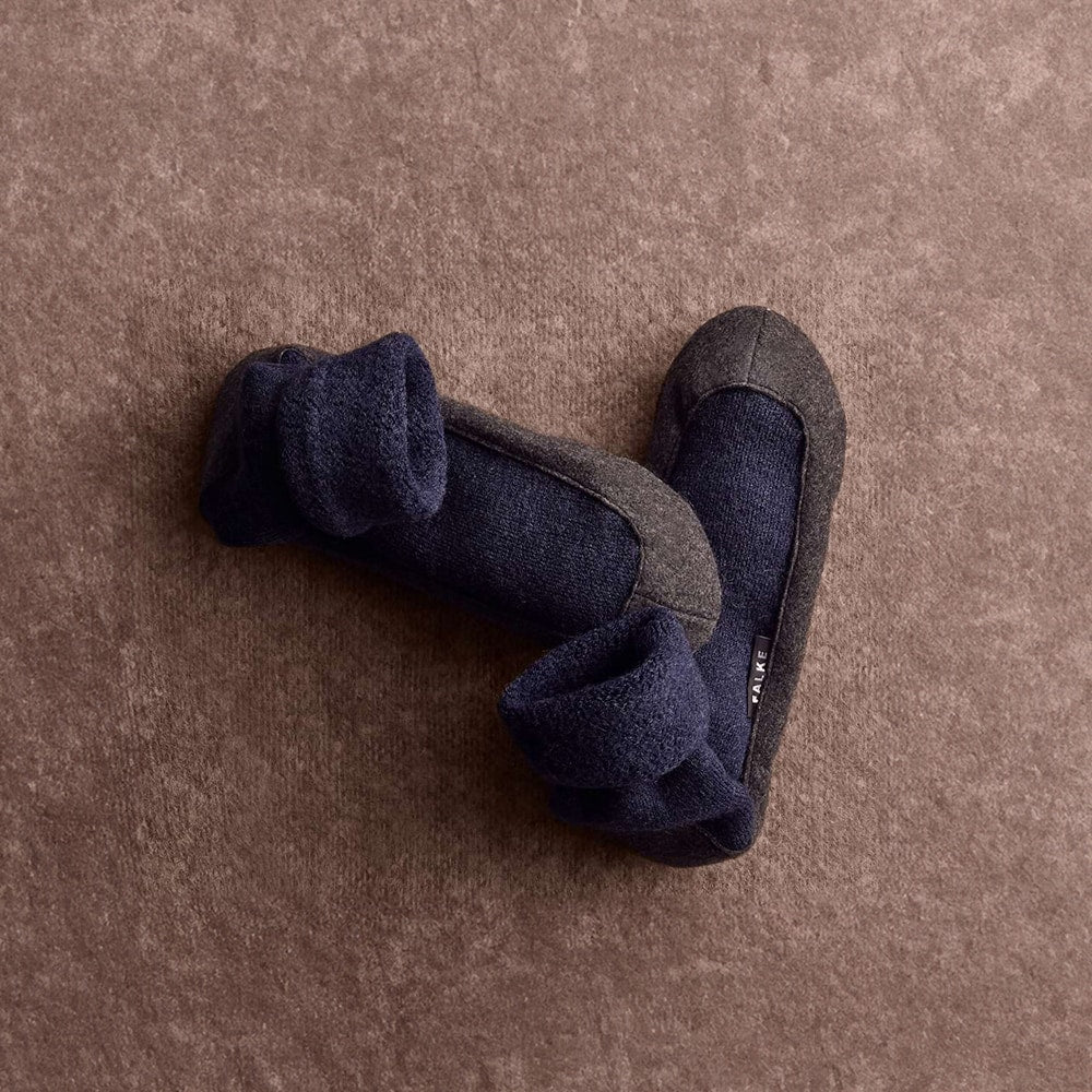 Falke Cosyshoe Slippers Herr Ull Mörkblå