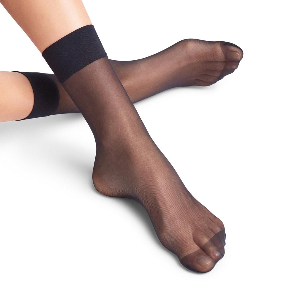 Falke Pure Matt Ankelstrumpor Dam Nylon 20 den Svart 1-pack