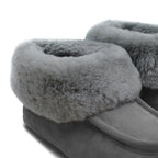 Minfot Fårskinnstofflor Hemse med sula Grafit Grå