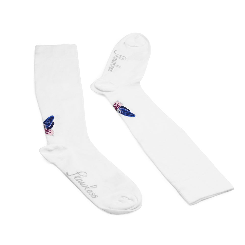 Flawless-fjaril-1-pack-stodstrumpor-ekologisk-bomull-vita-mjuka