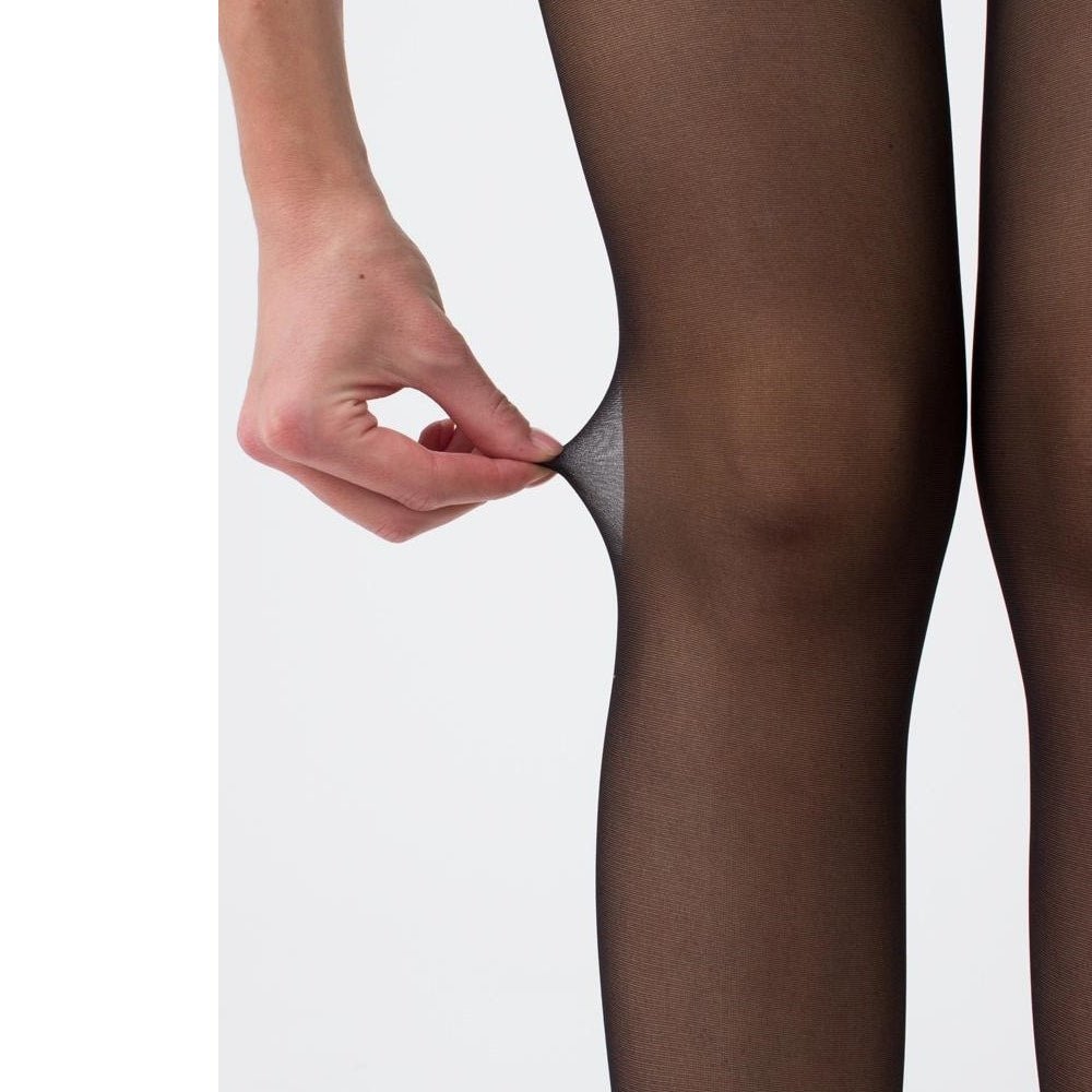 Giulia Footies Nylonstrumpbyxor fot i bomull 20 den Svart