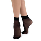 Giulia Easy Nylonstrumpor Ankel 40 den Svart 2-pack