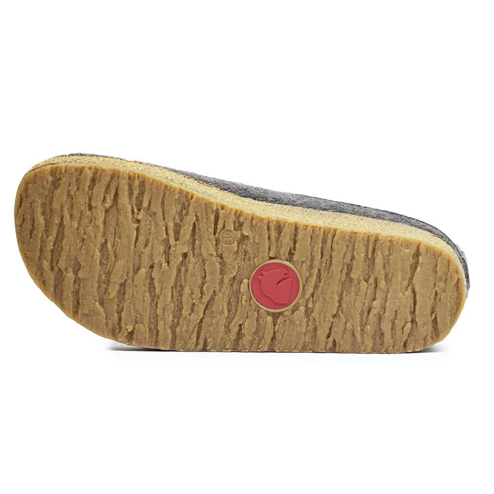 Haflinger Ulltofflor Grizzly Grå