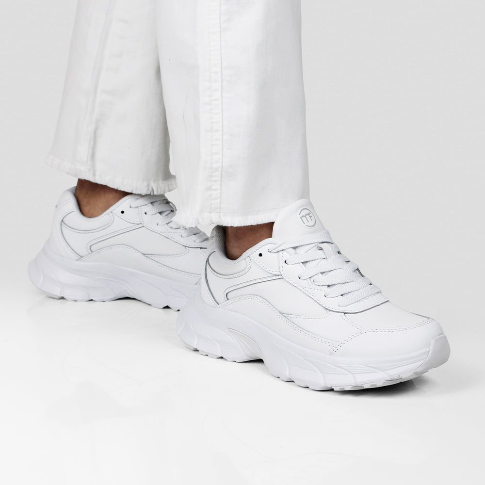 Minfot Sneaker Joy Dam Läder Vit