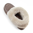 Minfot Fårskinnstofflor Hemse med sula Taupe