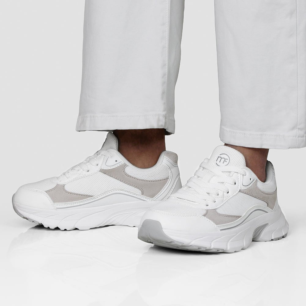 Minfot Sneaker Joy Dam Mesh Mocka Vit