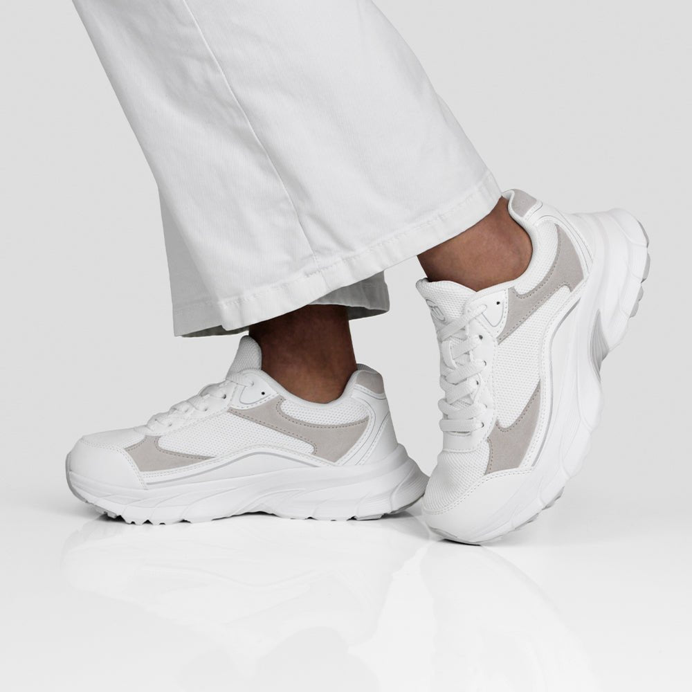 Minfot Sneaker Joy Dam Mesh Mocka Vit