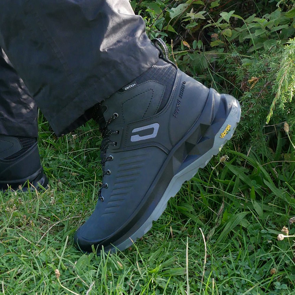 Minfot Granit Mid Kängor Unisex Vattenavvisande TEX Nubuck Svart