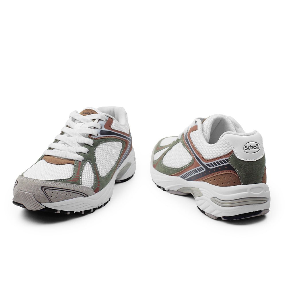Scholl Skor Biomechanics New Sprinter Dam Offwhite Khaki