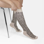 Minfot Tukisukat Puuvilla Leopardi Beige 1-pakkaus