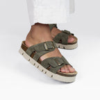 Minfot Upstep Lill Sandaalit Naisten Mokka Vihreä