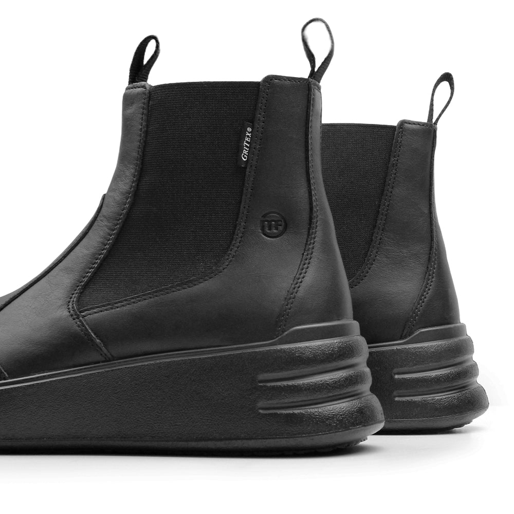 Minfot Ami Chelsea Boots Dam Vattenavvisande TEX Skinn Svart