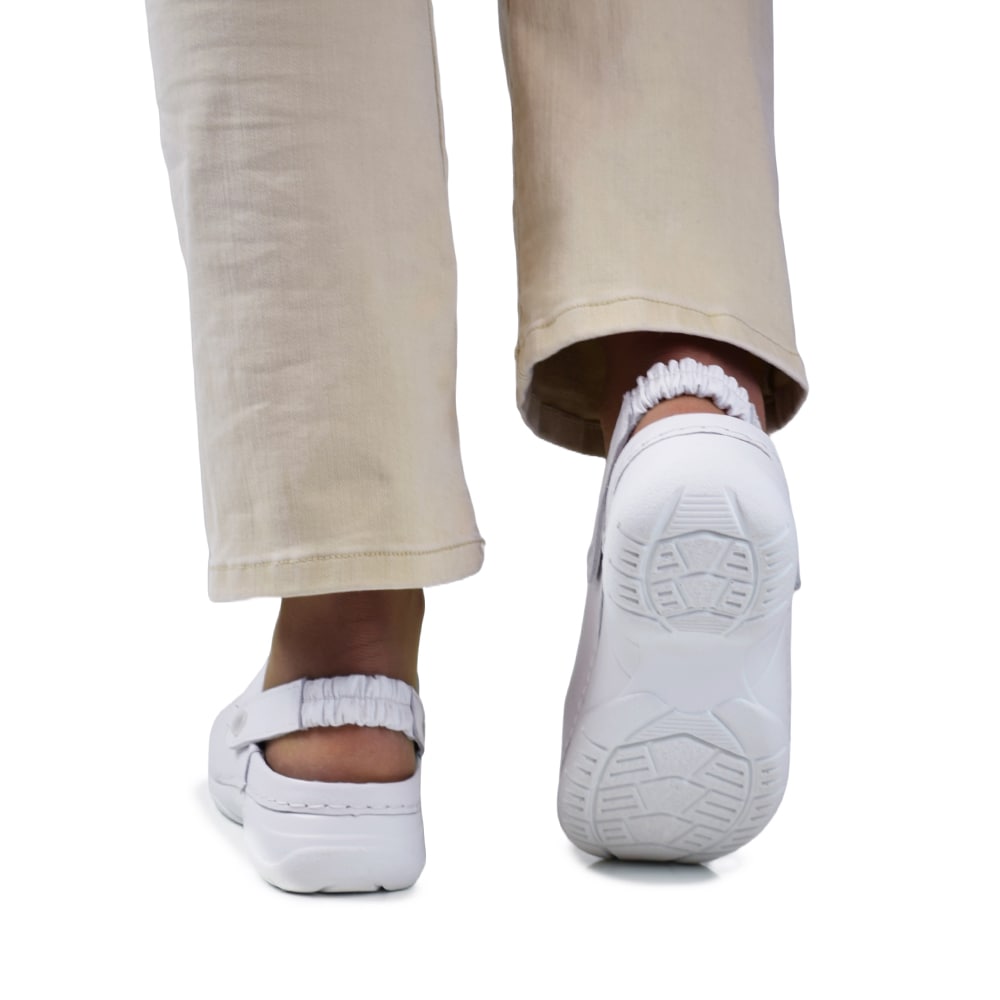 Minfot Arbetsskor Mjuk Toffel Vit