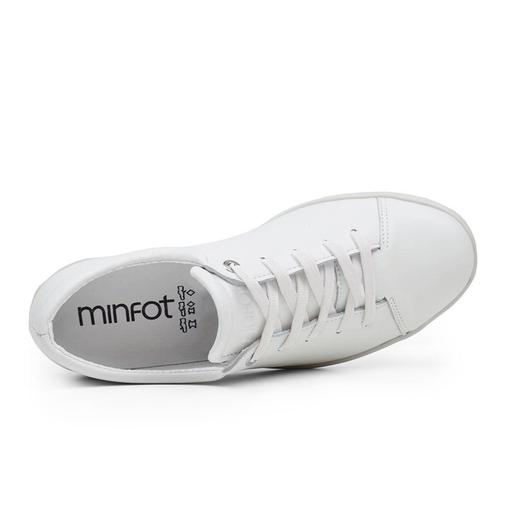 Minfot Aveny Sneaker Dam Skinn Vit
