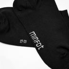 Minfot Sensitive Bambusukat Sneaker Mustat 5-pakkaus Tennarisukat