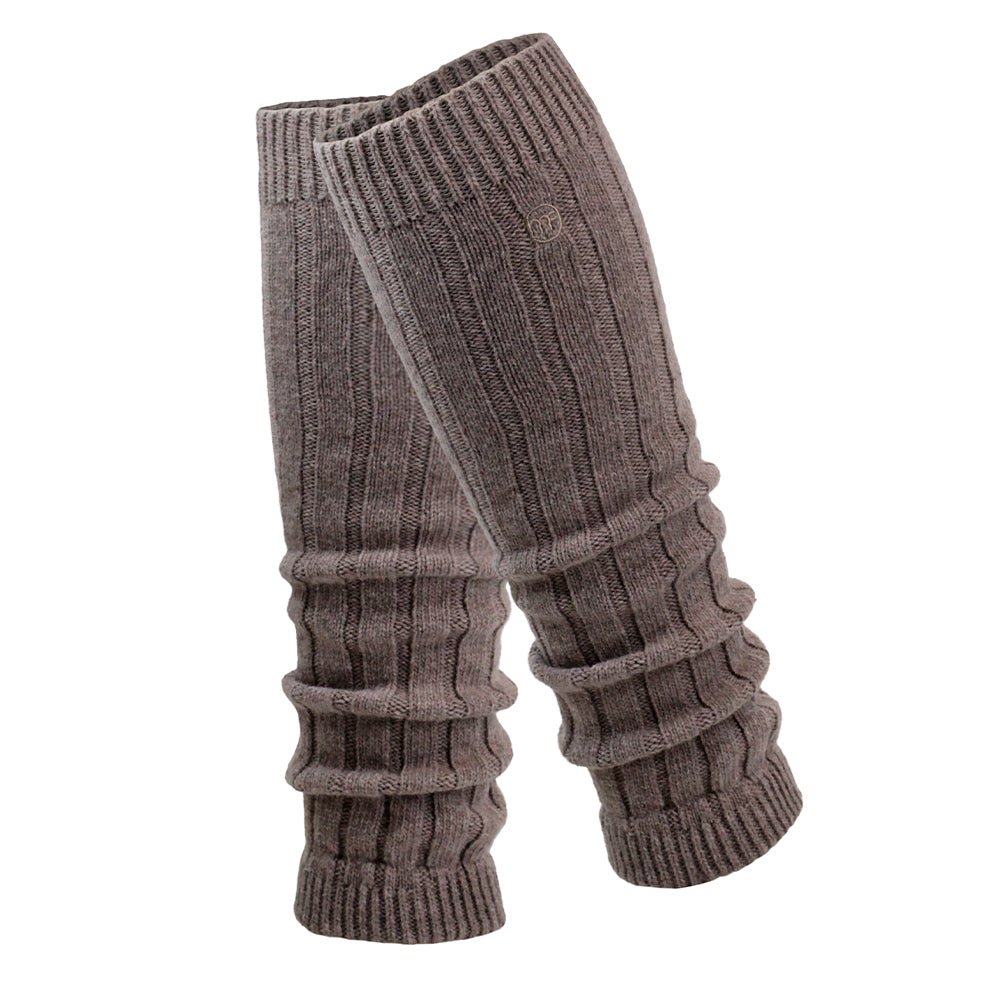 Minfot Benvärmare Ull Brun Melange 1-pack