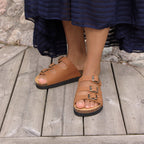Minfot Sandaler Bio Skinn Cognac