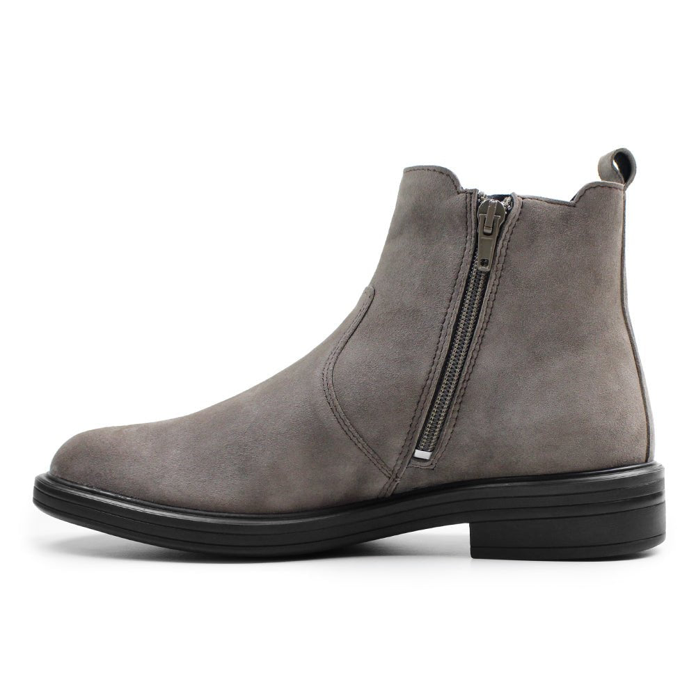 Minfot Bou Chelsea Boots Dam Stretch Nubuck Stone Leopard