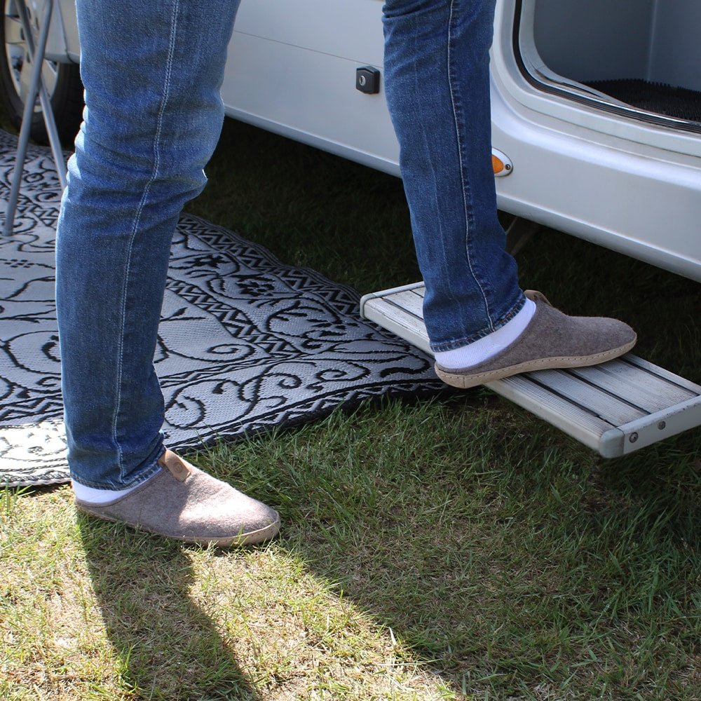 Minfot Cabin Tofflor Unisex Ull Brun