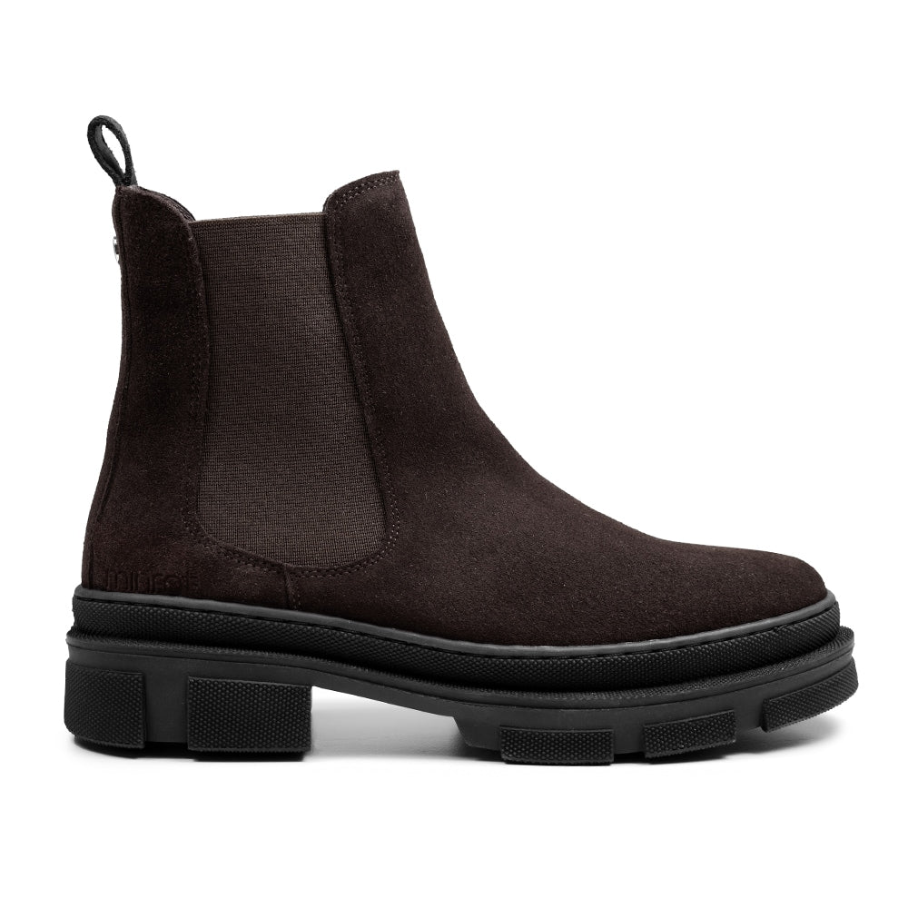 Minfot Chelsea Boots Oslo Mocka Mörkbrun