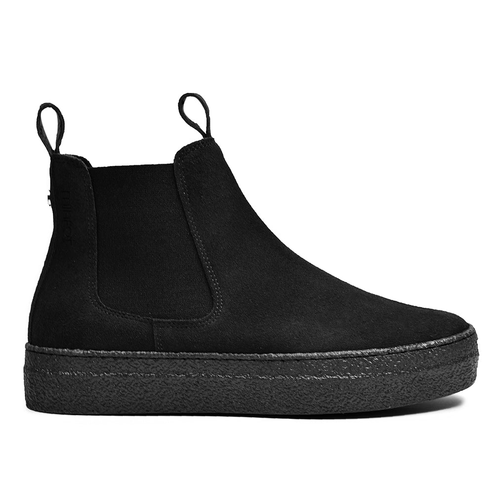 Minfot Chelsea Boots Visby Dam Mocka Svart