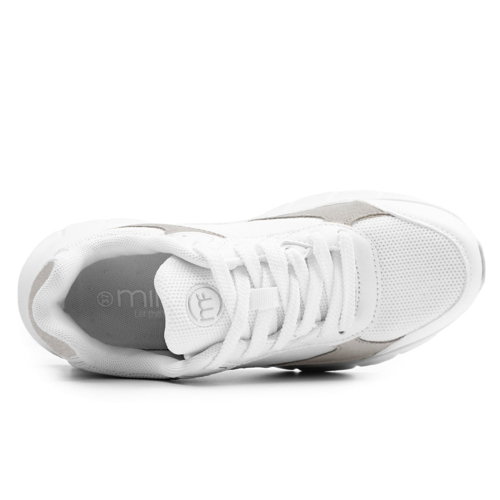 Minfot Sneaker Joy Dam Mesh Mocka Vit