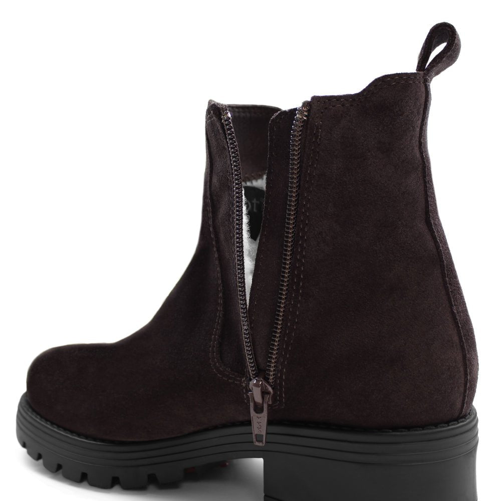 Minfot Cityspike Chelsea Broddskor Zip Mocka Brun