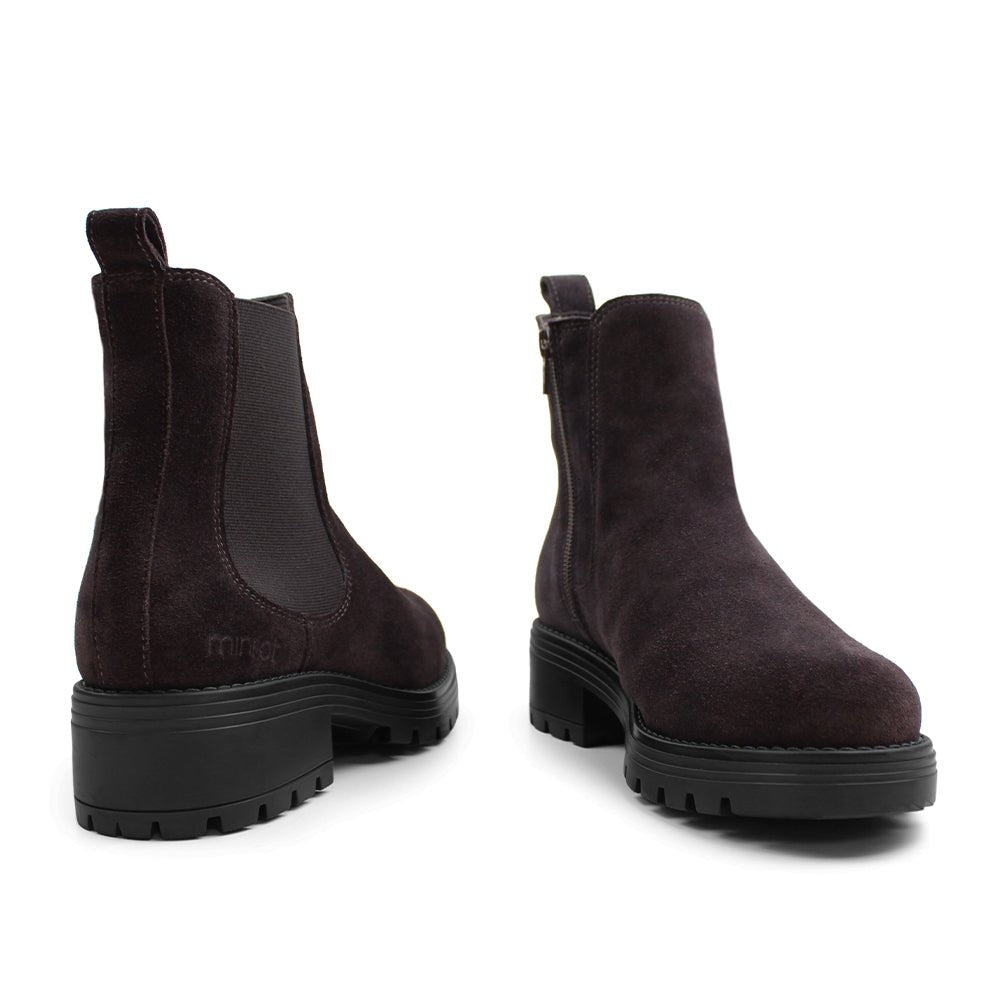 Minfot Cityspike Chelsea Broddskor Zip Mocka Brun
