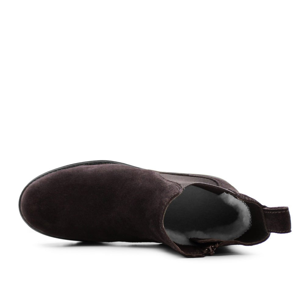 Minfot Cityspike Chelsea Broddskor Zip Mocka Brun