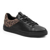 Minfot Comfort Sneakers Dam Skinn Leopard Svart