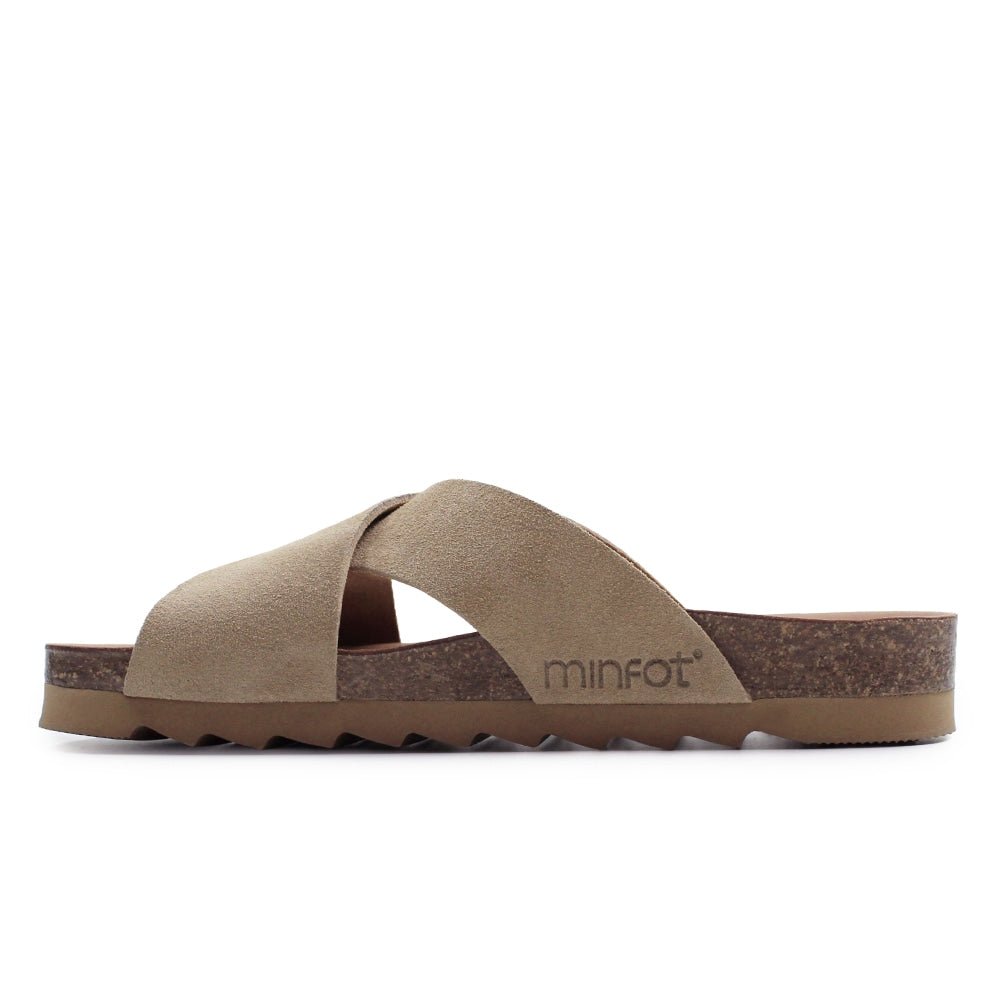 Minfot Cross Sandaler Dam Mocka Sand