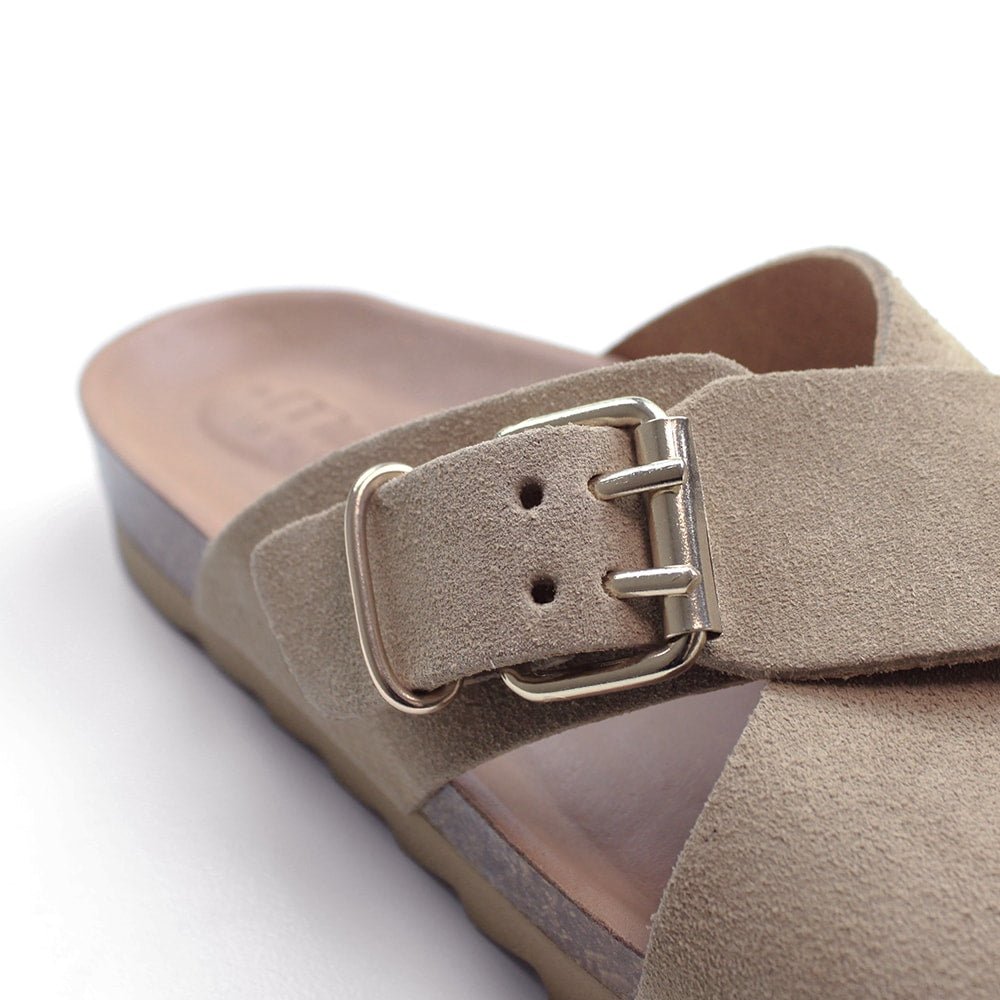 Minfot Cross Sandaler Dam Mocka Sand
