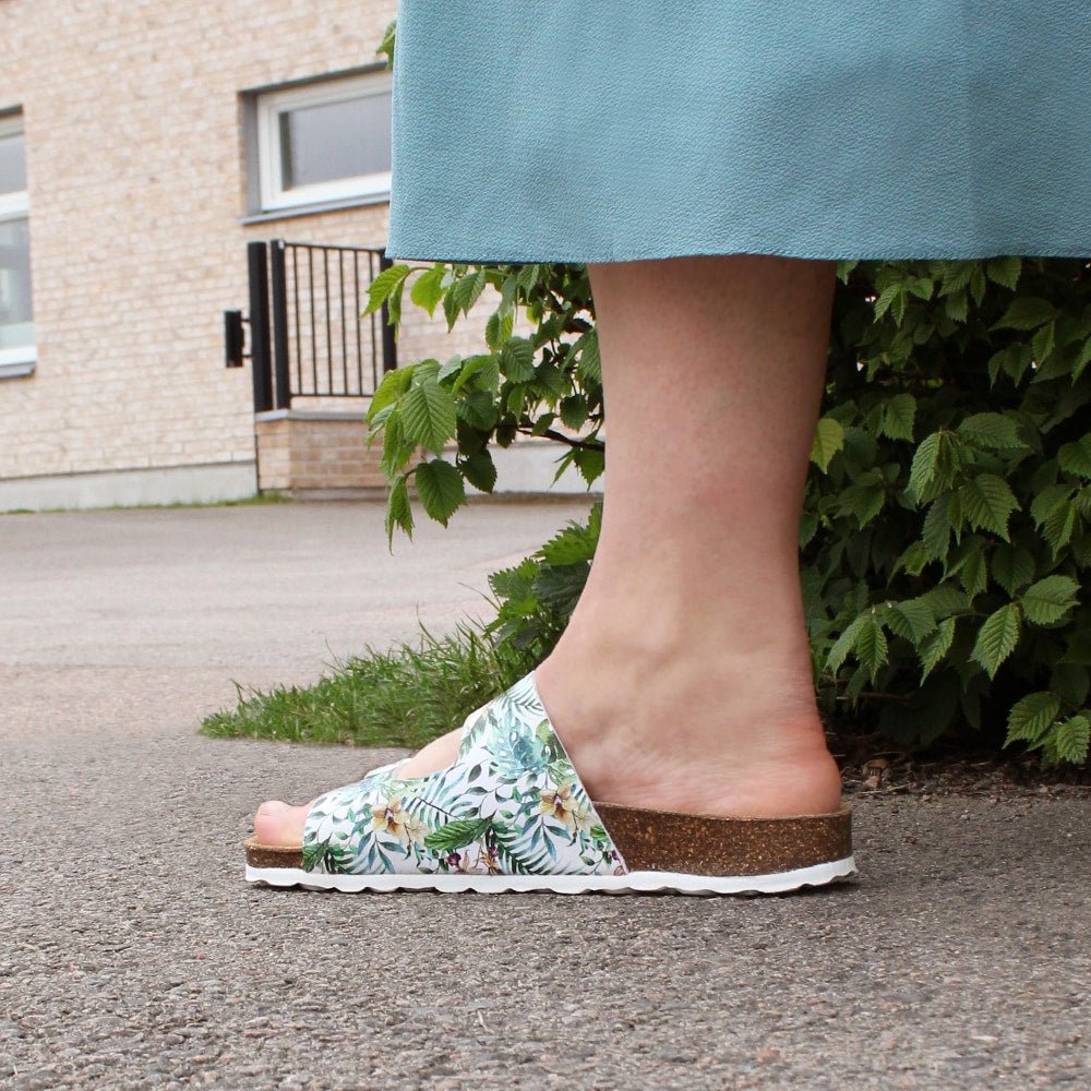 Minfot Sandaler Softstep Tropical Glow Vit