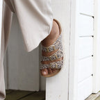 Minfot Upstep Lux Sandaler Dam Leopard Beige