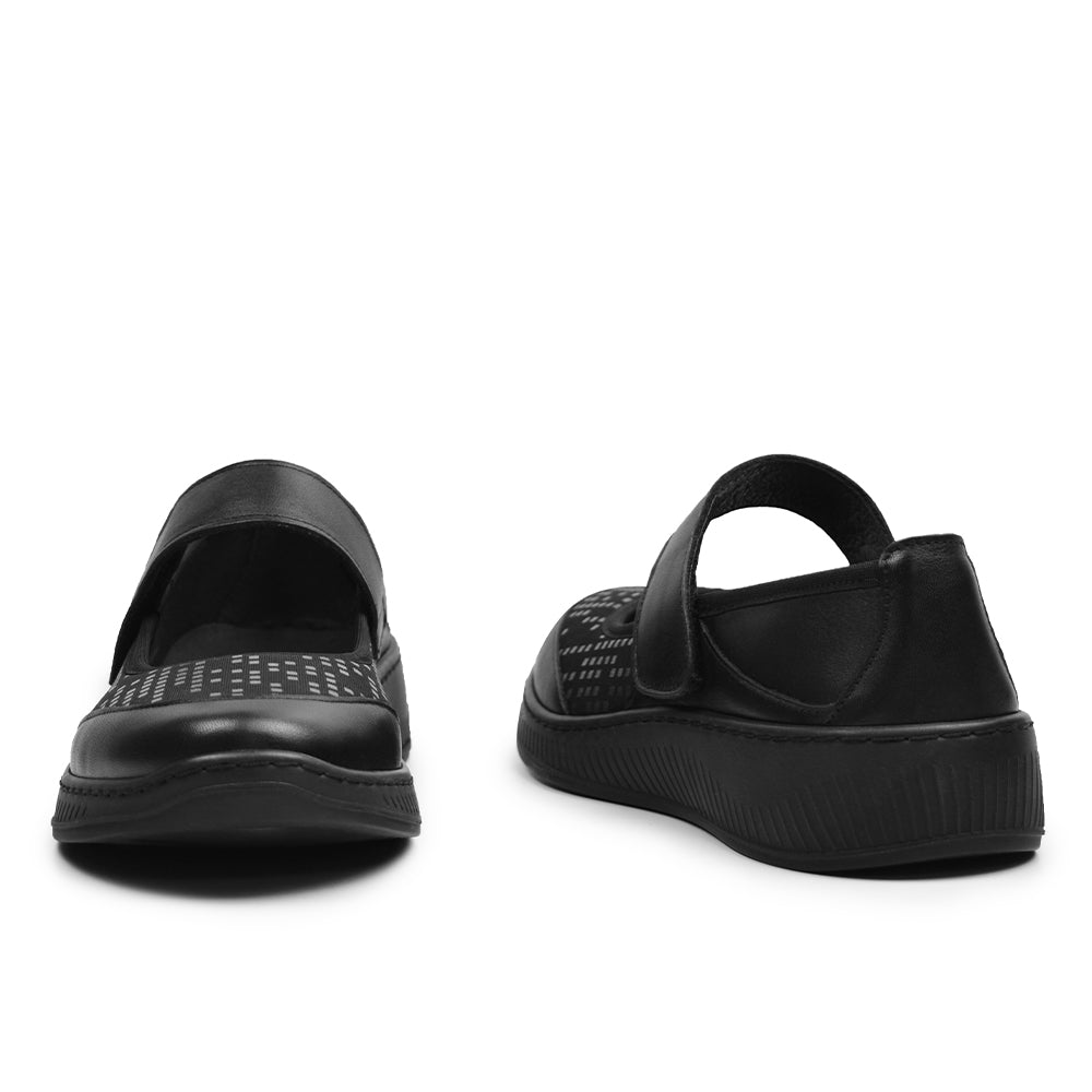 Minfot Ebba Ballerinasko Stretch Svart