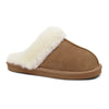 Minfot Fårskinnstofflor Slip-On Duved med sula Chestnut