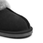 Minfot Lampaannahkatossut Slip on Duved pohjalla Musta