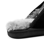 Minfot Lampaannahkatossut Slip on Orust pohjalla Musta